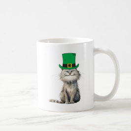 Eine glückliche irische Katze Kaffeetasse