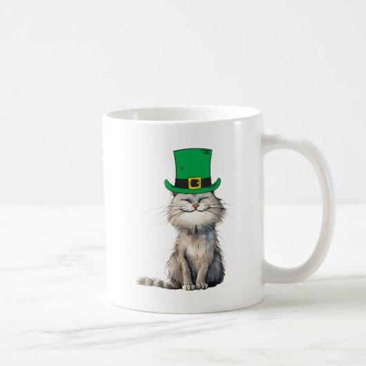 Eine glückliche irische Katze Kaffeetasse (Rechts)
