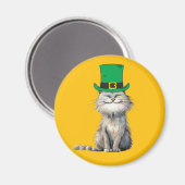 Eine glückliche irische Katze Magnet (Vorderseite/Rückseite)