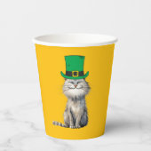 Eine glückliche irische Katze Pappbecher (Vorderseite)