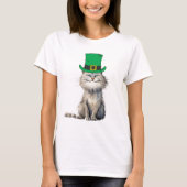 Eine glückliche irische Katze T-Shirt (Vorderseite)