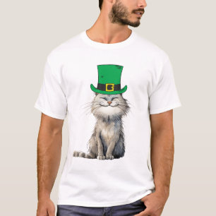 Eine glückliche irische Katze T-Shirt