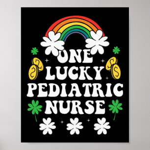 Eine glückliche Kinderkrankenschwester Lustige iri Poster