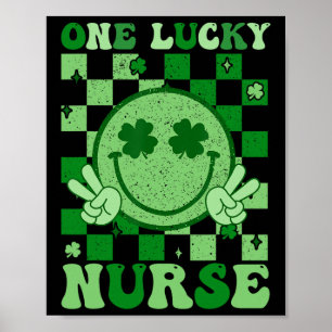 Eine glückliche Krankenschwester Groovy Lächeln St Poster