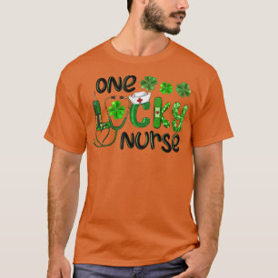 Eine glückliche Krankenschwester Kleeblatt Stethos T-Shirt