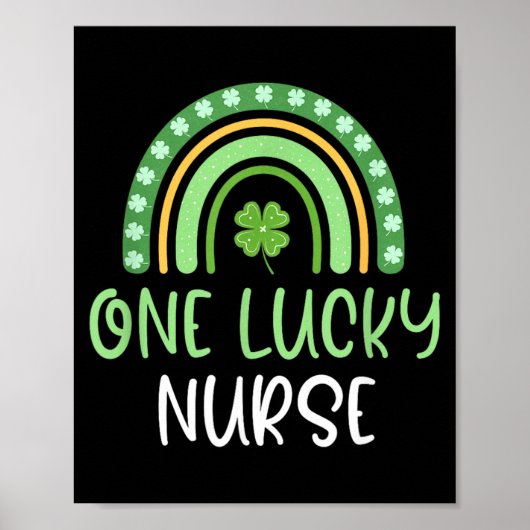 Eine Glückliche Krankenschwester St Patricks Day L Poster (Vorne)