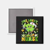 Eine glückliche Krankenschwester St Patricks Day S Magnet (Vorderseite/Rückseite)