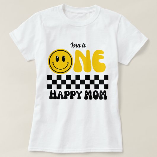 Eine glückliche Mama, familiengerechte Shirts (Design vorne)