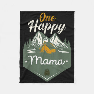 Eine glückliche Mama lustiger Camper Geburtstag Fa Fleecedecke