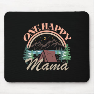 Eine glückliche Mama zum ersten Geburtstag Camping Mousepad