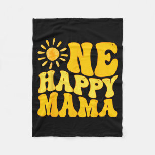 Eine glückliche Mama zum Geburtstag Erste Reise um Fleecedecke