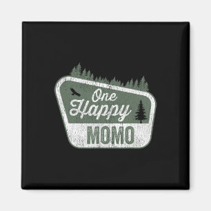 Eine glückliche Momo passende Familien-Geburtstags Magnet