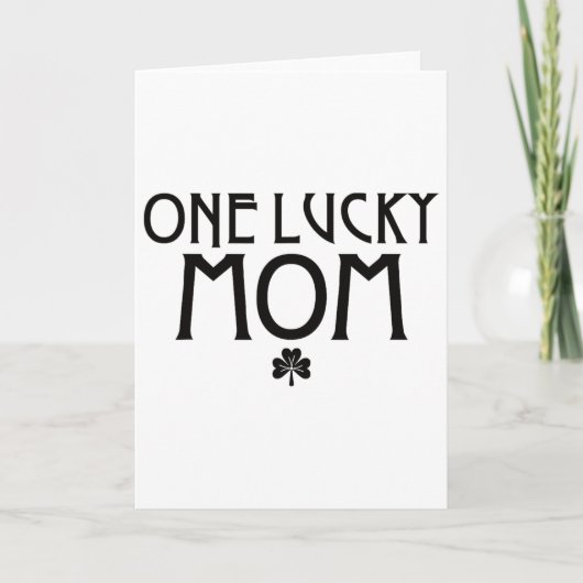 Eine glückliche Mutter am St. Patricks Day Karte (Vorderseite)