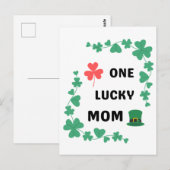 Eine glückliche Mutter irisch Postkarte (Vorne/Hinten)