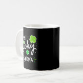 Eine glückliche Oma St. Patricks-Tag Langarm  Kaffeetasse (Vorderseite Links)