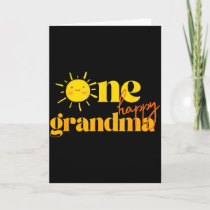 Eine glückliche Oma zum Geburtstag erste Reise um  Karte