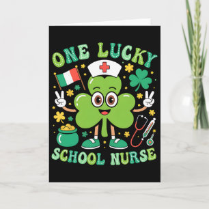 Eine glückliche Schulkrankenschwester St Patrick's Karte
