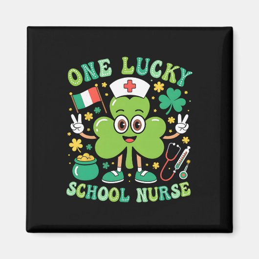 Eine glückliche Schulkrankenschwester St Patrick's Magnet (Vorne)