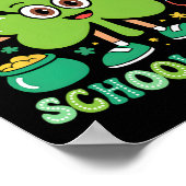 Eine glückliche Schulkrankenschwester St Patrick's Poster (Ecke)