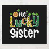 Eine glückliche Schwester Matching Familie St Patr Bierflaschenetikett (Einzelnes Label)