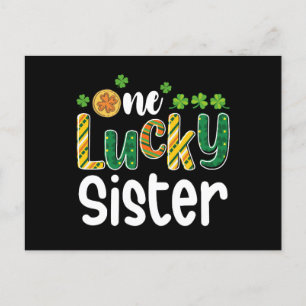 Eine glückliche Schwester Matching Familie St Patr Postkarte