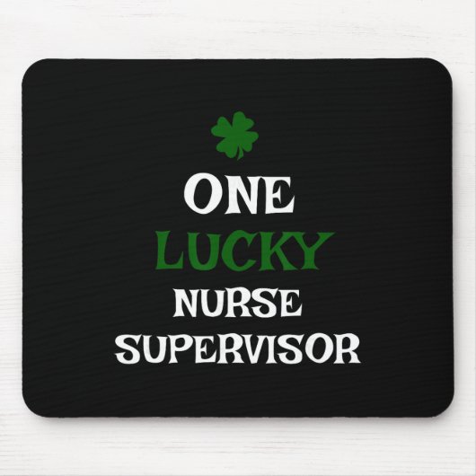Eine glückliche Stationsleitung St. Patrick's Day Mousepad (Vorne)