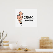 Eine glückliche Stunde für einen alten Mann Poster (Küche)