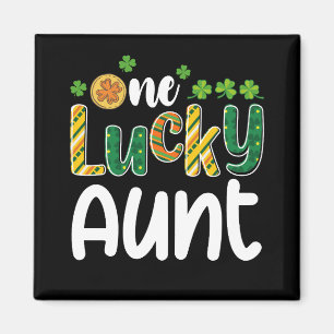 Eine glückliche Tante passende Familie St. Patrick Magnet