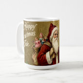 Eine glückliche Weihnachtszeit Kaffeetasse (Vorderseite Links)