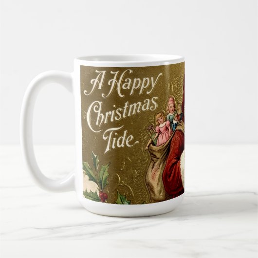 Eine glückliche Weihnachtszeit Kaffeetasse (Links)
