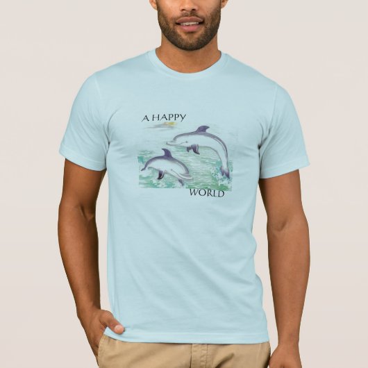 Eine glückliche Welt T-Shirt (Vorderseite)