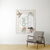 Eine Glücksente Geburtstags-Personalisierte Banner Wandteppich (Beispiel)