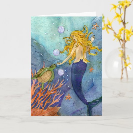 Eine Glückskarte Karte (Gelbe Blume)