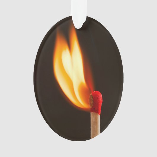 Eine glühende Flamme Ornament (Rückseite)
