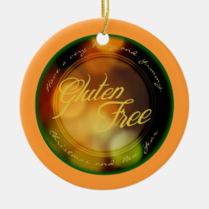 Eine Gluten-freie Verzierung - für den goldenen Keramikornament