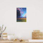 Eine goldene Reinigung im Wald Poster (Küche)