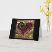 "Eine goldene Sache der Liebe " * Karte (Gelbe Blume)