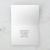 Eine "Goodbye Wish Flatting Grußkarte" Karte (Innenseite)