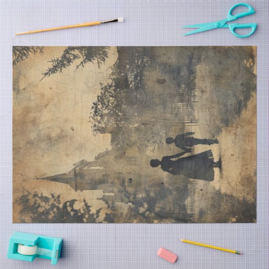 Eine Gothic-Mutter-Serie Design #8 Seidenpapier (Basteln)