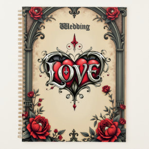 Eine gotische Romantik. Ein verzierter, gotischer  Planer
