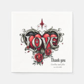 Eine gotische Romantik. Ein verzierter, gotischer  Serviette (Vorderseite)