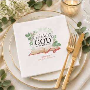 Eine Gottesgabe Baby Shower Serviette
