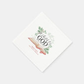 Eine Gottesgabe Baby Shower Serviette (Ecke)