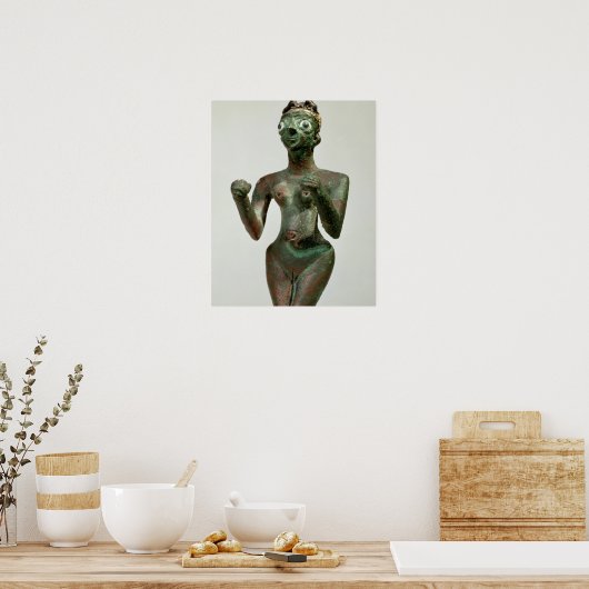 Eine Göttin von Mari, Frühdynastische Zeit, c.25.- Poster (Küche)