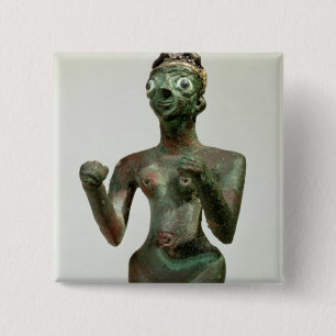 Eine Göttin von Mari, früher dynastischer Button
