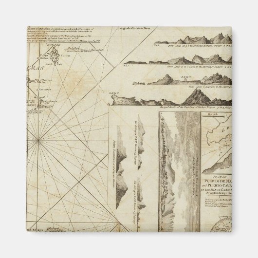 Eine Grafik der Maderas und Kanarischen Inseln Magnet (Vorne)