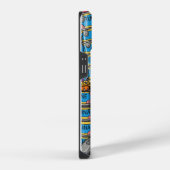 Eine grausame Katze mit goldenen Ketten iPhone Hülle (Rechte Seite)