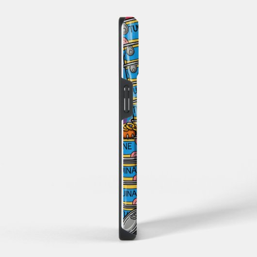 Eine grausame Katze mit goldenen Ketten iPhone Hülle (Rechte Seite)