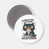 Eine grausame Katze mit übergroßen Magnet (Vorderseite/Rückseite)
