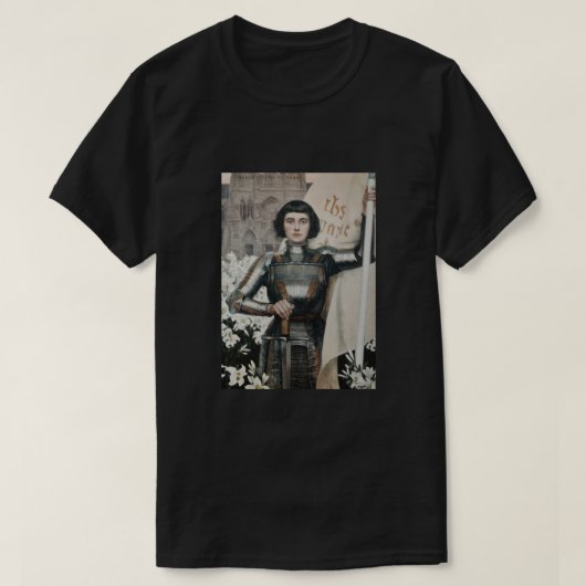 Eine Gravur von Johan von Arc aus dem Jahr 1903. T-Shirt (Design vorne)
